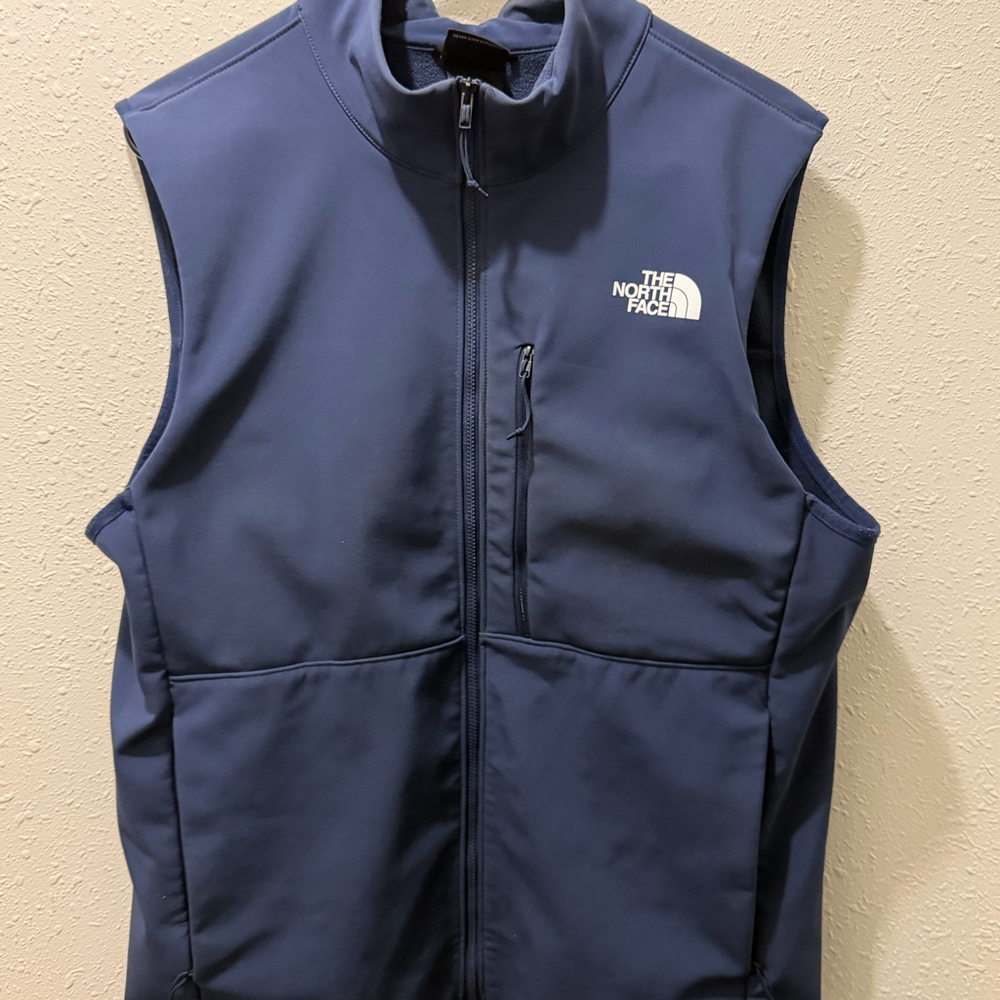 The North Face WindWall Vest Mens M Navy Softshell Full Zip